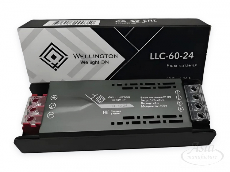 Блок питания Wellington LLC для светодиодной ленты, 24 В