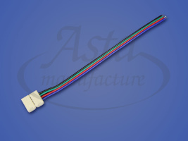 Коннектор LED CN-10 мм (5050 RGB, провод 15 см)